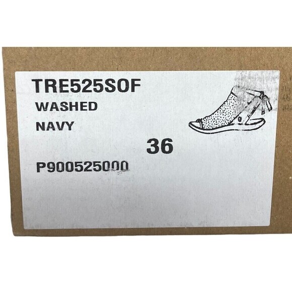 NEW Softinos By FLY London Women's Size 5 Leather Tie-Back Sandals Navy 36EU NIB - Picture 9 of 9